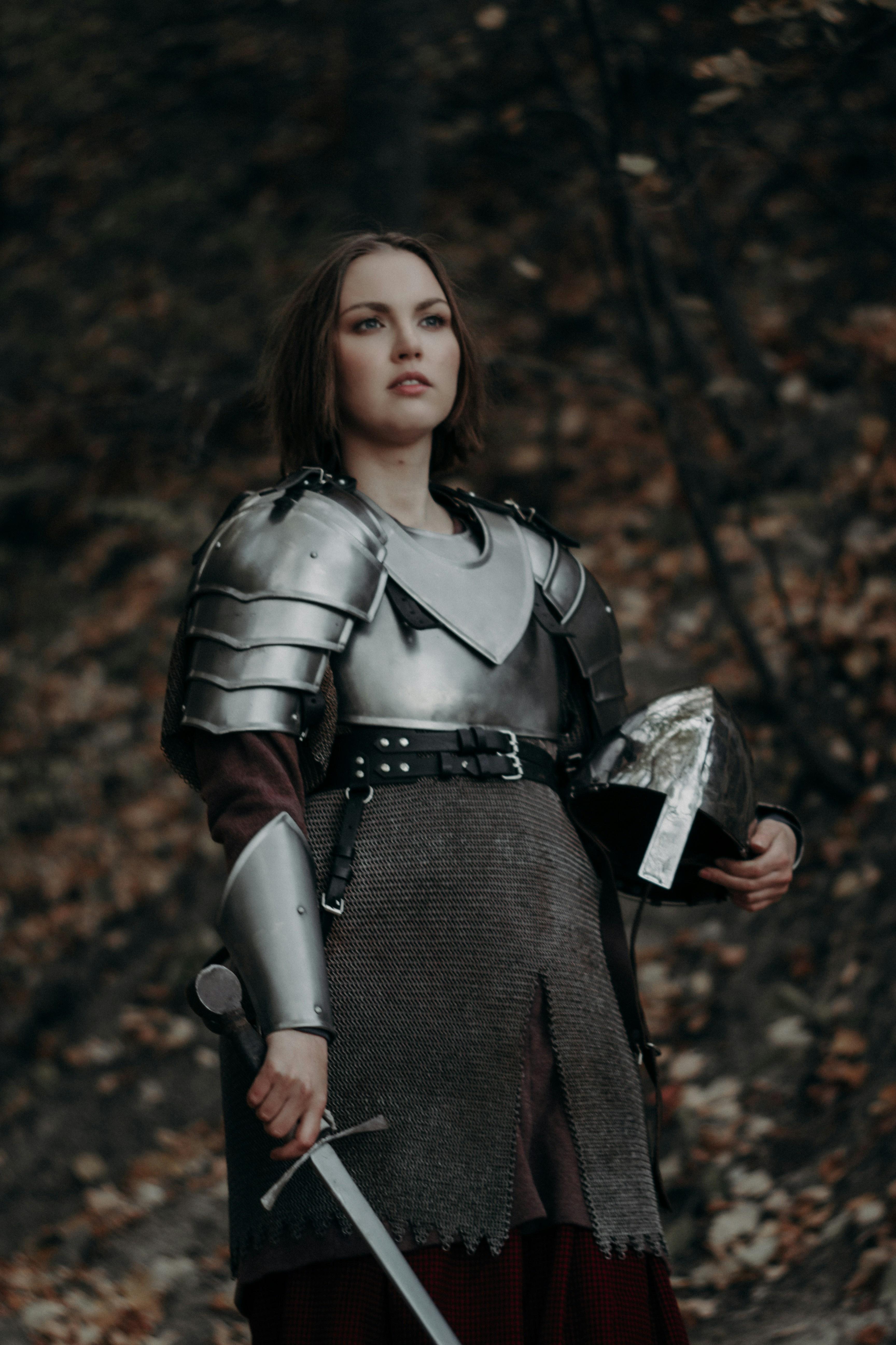 A noblewoman of Chivalry & Steel, sword in hand